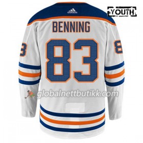 Edmonton Oilers Hockeydrakt MATT BENNING 83 Hvit Adidas Authentic - Barn